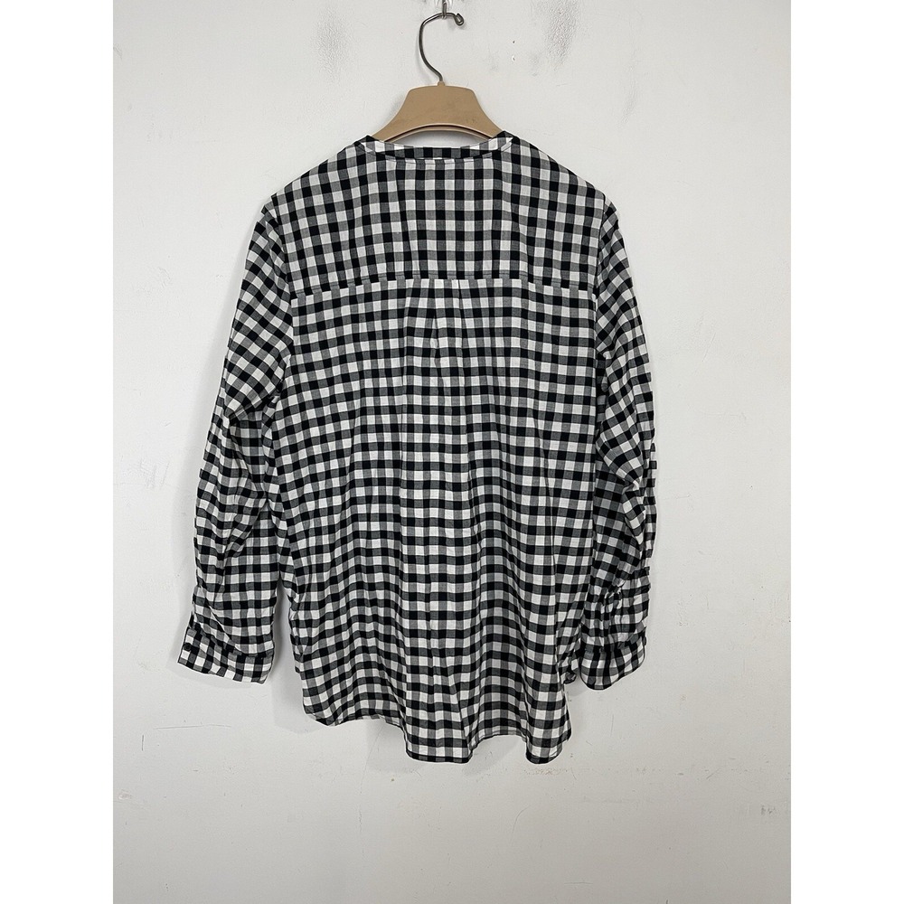 Michael Kors Womens Shirt 12 Gingham Plaid Buffalo Check Wrap Country Festival - Picture 3 of 9